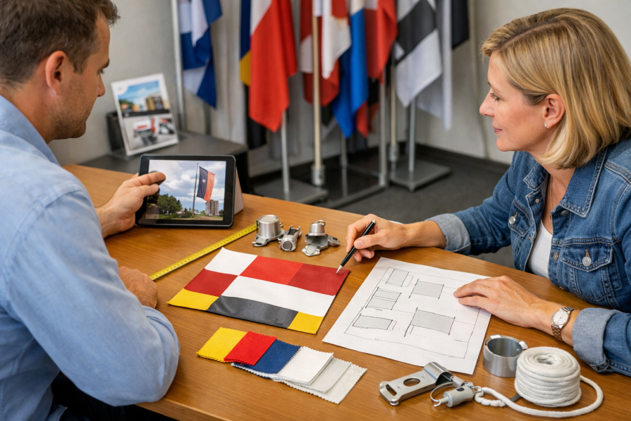 Individuelle Fahnen für Firmen, Vereine und Anlässe richtig wählen